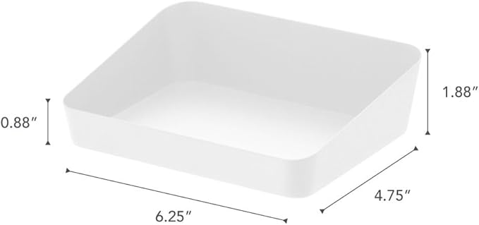 Yamazaki Home Tower Space Saving Vanity Tray - 5.25" X 7" - Steel