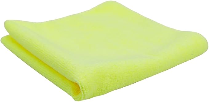 Maxshine Universal 50-Pack 16”x16” 380GSM Microfiber Cleaning Towels – Lint-Free & Ultra-Absorbent Car Detailing Towels – Scratch-Safe Multipurpose Cleaning Cloths for Garage & Home (Yellow)