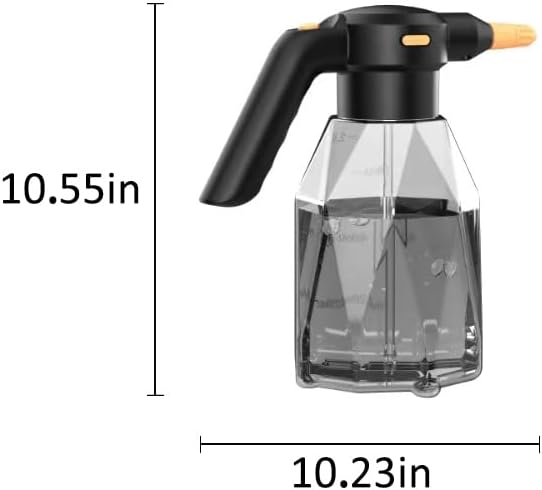 EVERDANT 0.5 Gallon Electric Sprayer,Extended Nozzle 2L Automatic Watering,Can Rechargeable Battery Powered Sprayer with Adjustable Spout for Garden,Fertilizing,Cleaning