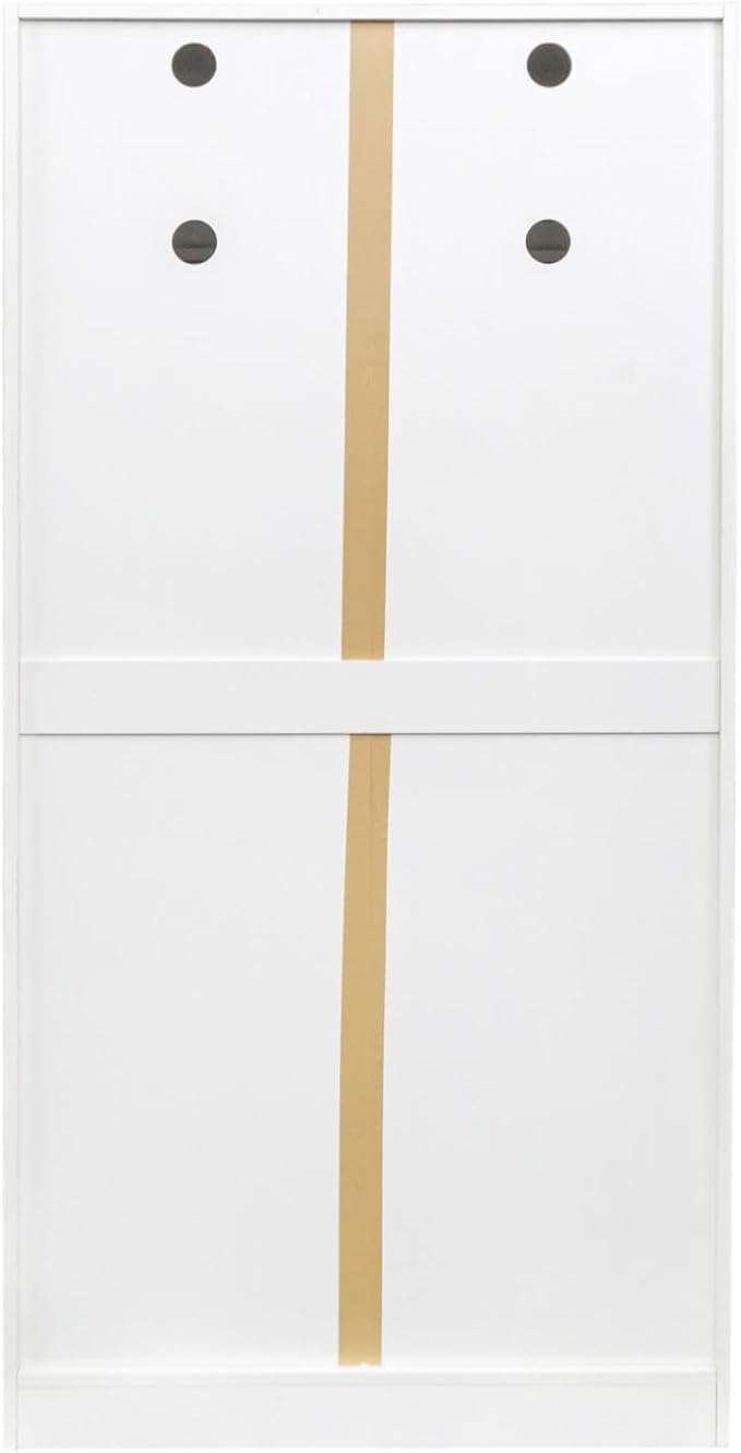 KEIKI 63" Tall Kitchen Pantry Storage Cabinet with Door-Side Rack & Shelves, Freestanding Wood Hutch Food Pantries Cupboard for Coffee Bar, Dining Room