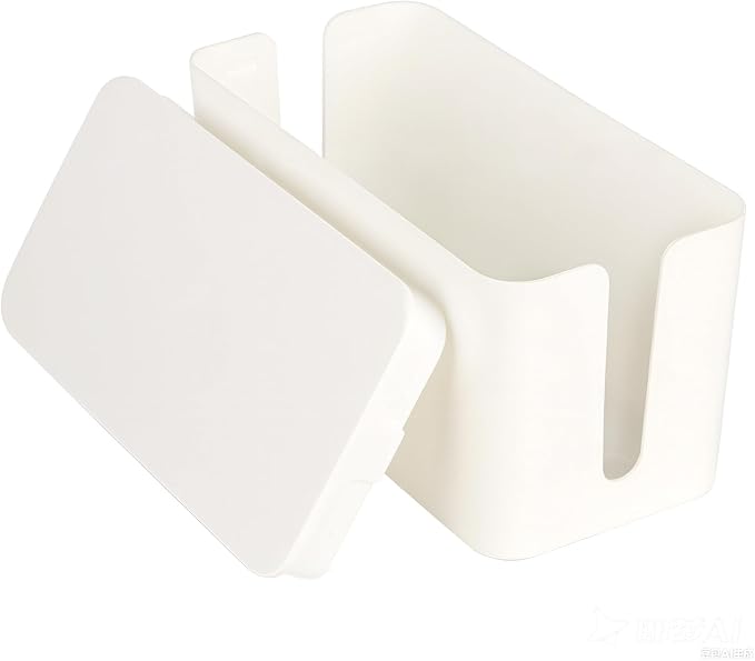 Cable Management Cord Cover Wire Hider Box Concealer Organizer Protector System for Home Theater Entertainment Center Office School (White)