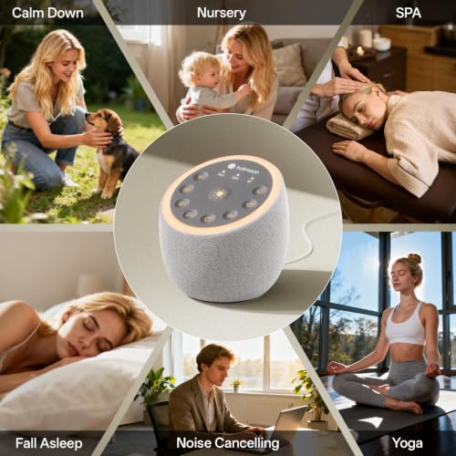 40-Sound Dual-Speaker Sleep Sound Machine with Night Light - Image 7