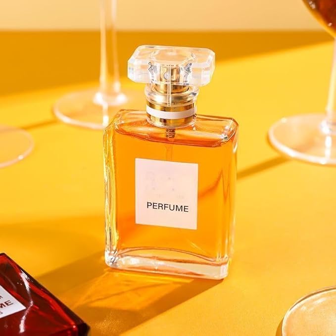 Empty Perfume Bottle Refillable 8PCS 50ml Glass Clear Travel Spray Atomizer Bottle Container Perfume Fine Mist Spray Bottle Pump Dispenser for Essential Oil Liquid (Square 50ml-8PCS)
