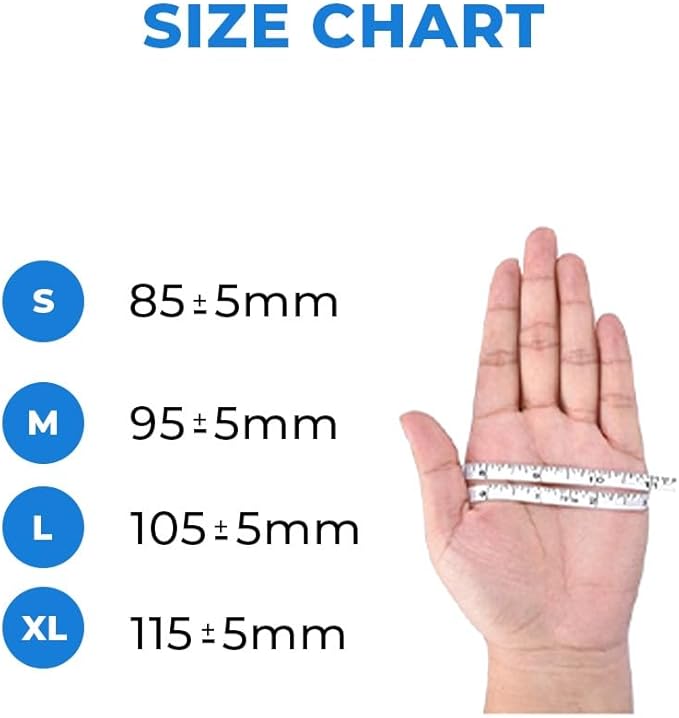 Nitrile Medical Exam Gloves: Powder-Free, Non-Sterile, 5 mil Disposable Glove, Blue
