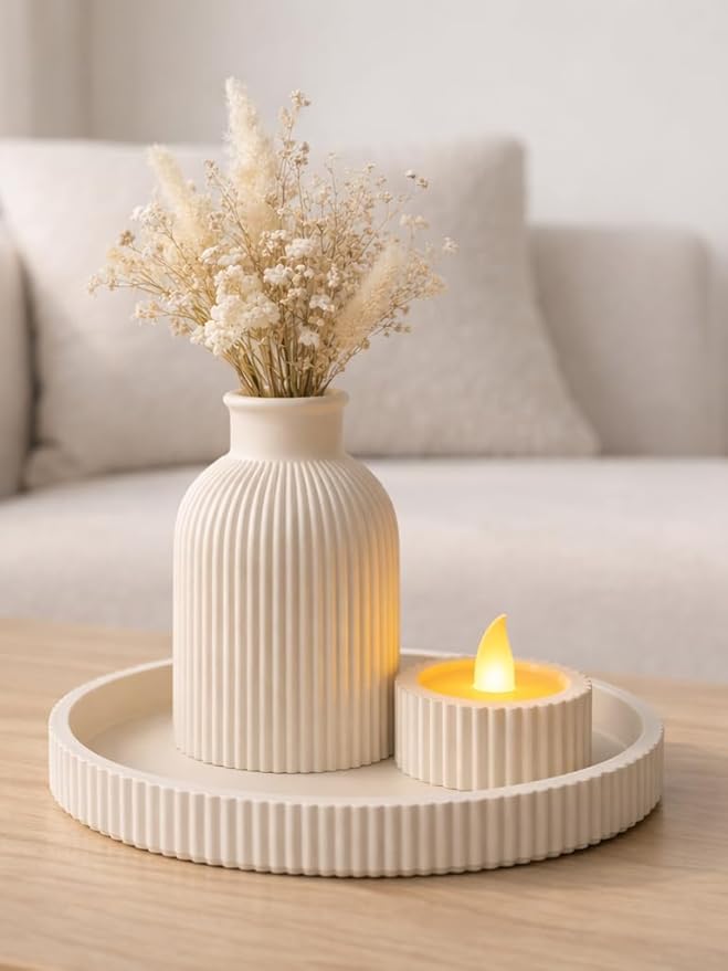 Minimalist Decor Lovers New Handmade-Style Decor Set just Dropped! (White)