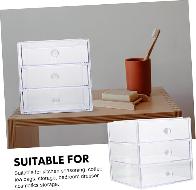 1pc Makeup Storage Organizer Cosmetics Storage Holder Tidy Acrylic Makeup Box