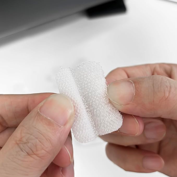 32 Write On Wire Labels - White, 1.2" x 0.63" for Electronics & Computers Cable Management