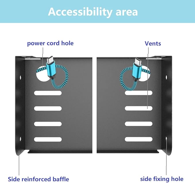 JINGCHENGMEI 2 Pcs of Metal Wall Mounted Floating Shelf for Small AV or TV Accessories, W 12" x D 4.7" Wide Mini Display Shelf for Storage or Collection in Living Room, Kitchen (12 Inches)