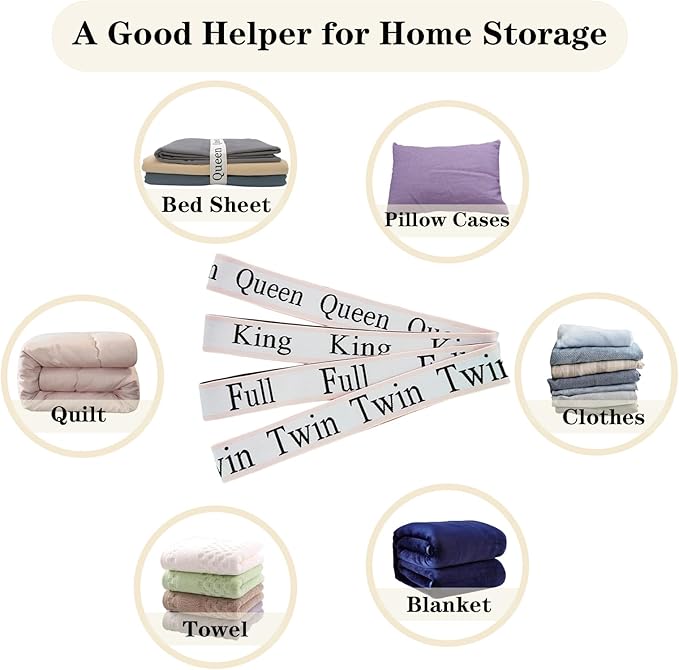 4 Pieces Bed Sheet Organizer Bands, Sheet Organizers and Storage Label Bands, Sheets Organizer for Closet, Sheet Label for Bedding, Sheet Keepers Linen Labels Bedding Bands (Pink, 4Pcs Twin)