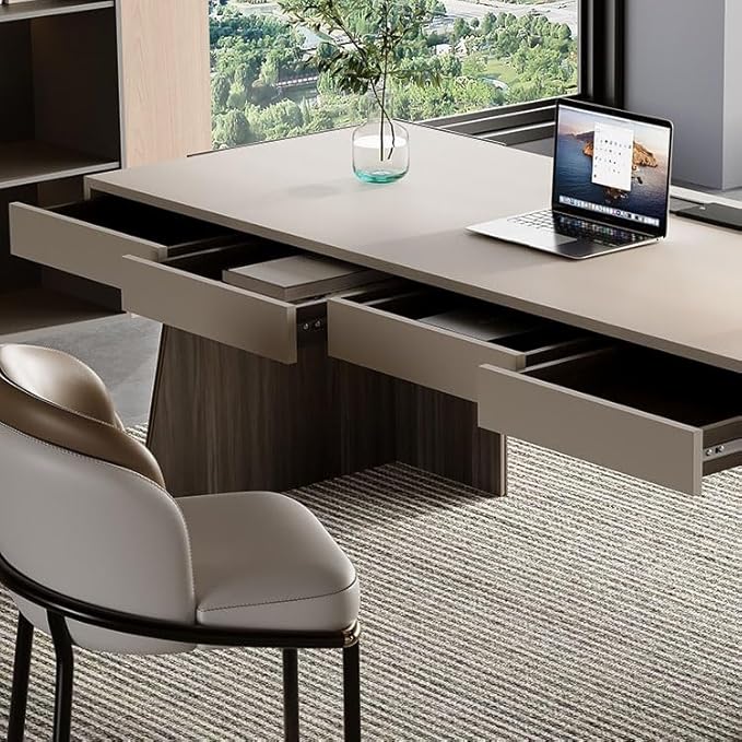 Desk Organizers Minimalist Desk, Light Luxury, Modern Living Room, Large Long Desk, Study Room, Home Solid Wood Study Desk, Computer Desk Standing Desk(160 * 70 * 75cm)