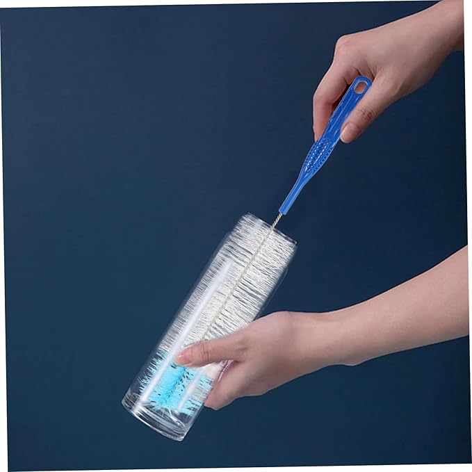 1set Bottle Brush and Cup Brush Set Cleaning Tools for Tea Bottles Milk Cleaner Kit Reusable Compact