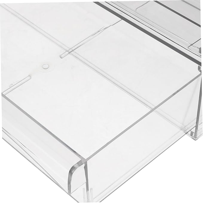 2pcs Acrylic Makeup Organizer Lids Storage Boxes Lids Decorative Storage Boxes for Desktop Extra Makeup Organizer
