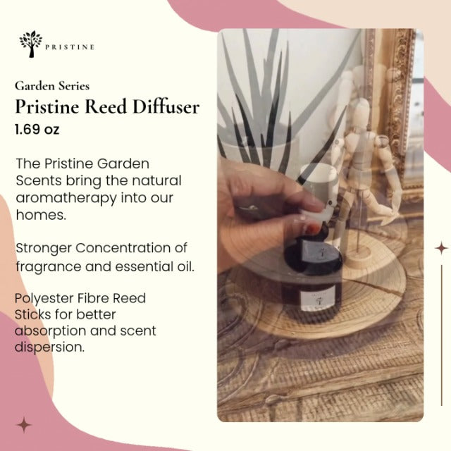 PRISTINE Lily & Jasmine Reed Diffusers for Home & Bathroom | Refreshing Lily of Valley & Jasmine Room Fragrance Reed Diffuser, Oil & Room Diffusers with Reeds Stick Set | Home Frag - Image 8