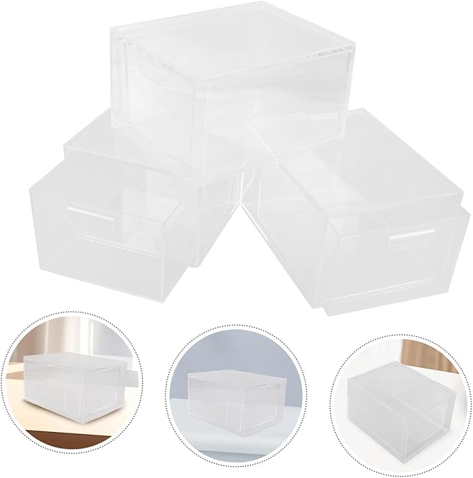 3pcs Stackable Makeup Organizer Drawer Design Storage Bin for Vanity and Desk Spacious Cosmetic Holder for Bathroom and Home Use
