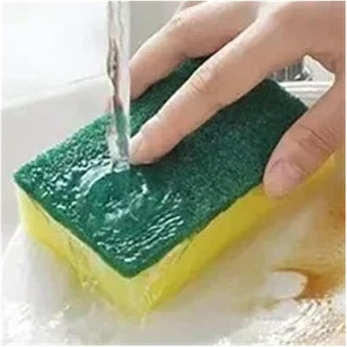 30pcs Kitchen Dishwashing Sponge Soft Absorbent Clean Rub Pot Removing Kits Household Cleaning Brush
