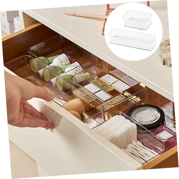 2pcs Convenient Storage Cases Drawer Organizers for Apartment Essentials