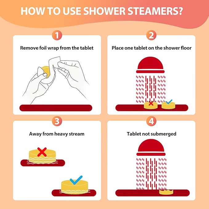 Shower Steamers Aromatherapy with Essential Oils - 12 Pack Birthday Gifts for Women Mothers Day Gifts for Mom Wife, Relaxation Stress Relief, Self Care, Home Spa, Easter Basket Essentials