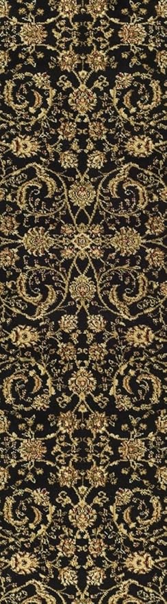 SAFAVIEH Lyndhurst Collection Runner Rug - 2'3" x 6', Black & Ivory, Traditional Oriental Design, Non-Shedding & Easy Care, Ideal for High Traffic Areas in Living Room, Bedroom (LNH219A)