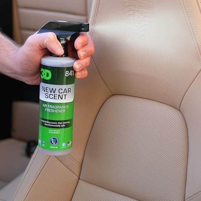 3D Air Freshener 3-Pack – New Car Scent, Chillin Cherry & X-Treme Ice – 16oz Spray Bottles – Non-Toxic, Water-Based Formula – Safe for Pets, People & All Surfaces