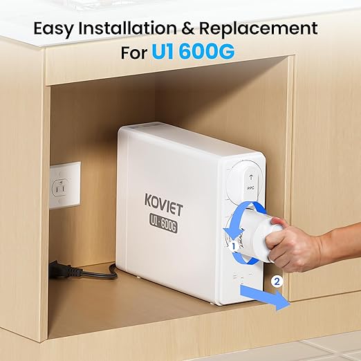 Reverse Osmosis System, 10-Stage 600 GPD Tankless Reverse Osmosis Water Filter, Under Sink RO Water Filtration System with Smart LED Faucet, NSF/ANSI 42 & 58 Certified, 3:1 Pure to Drain