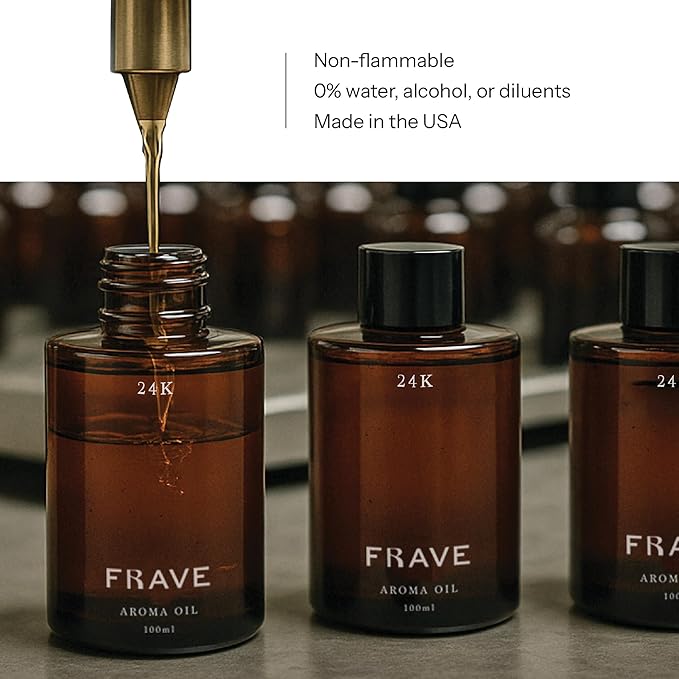 24K Flower Hotel Diffuser Oil, 100ml, 3.38 oz Aroma Oil, Scent Inspired by W-Hotel, Luxurious Aromatherapy Refill Fragrance for Waterless Cold Air Diffusers, Home, Office, Hotel