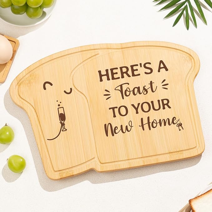 Craftique Funny House Warming Gifts New Home, New Home Cutting Board Essential/Gift Ideas, House/Kitchen/First Apartment Essential, Cute Novelty Housewarming Gifts for Women/Men/Couple/New Homeowner