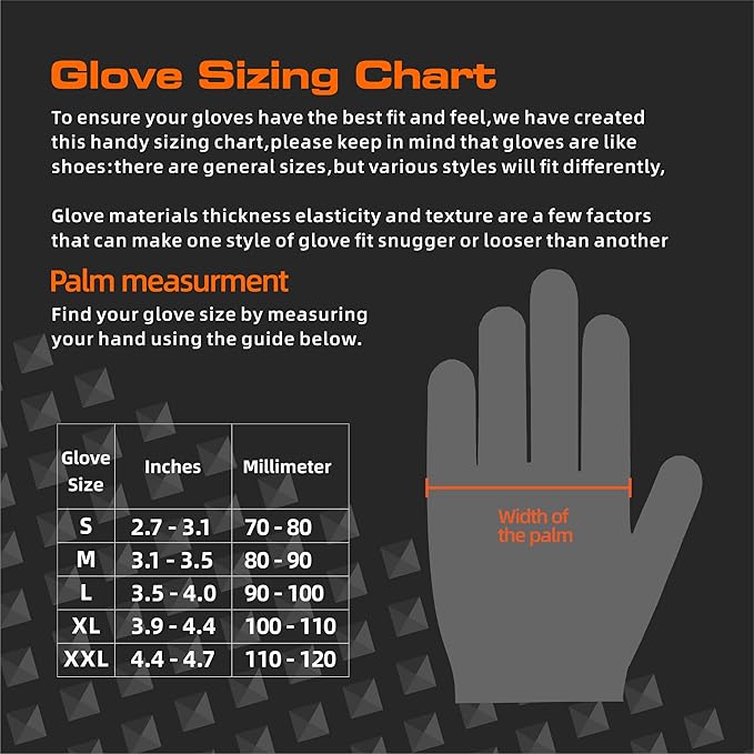 TREEGO 10 Mil Black Nitrile Gloves Heavy Duty — 3D Diamond Texture Grip, Latex Free Disposable Rubber Mechanic Gloves, X-Large, 100 Count