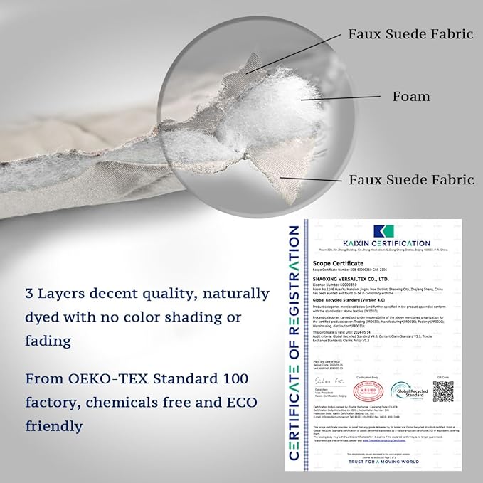 H.VERSAILTEX Water Resistant Loveseat Cover for 3 Cushion Couch Reversible Loveseat Slipcover Furniture Protector with Elastic Strap Non Slip Loveseat Cover for Dogs Pets(Oversized Sofa, Ivory/Beige)