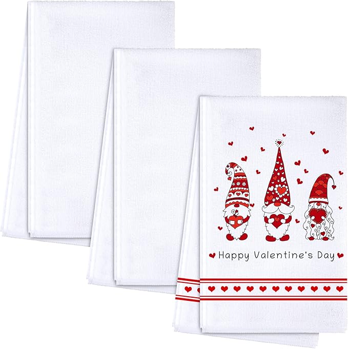 Sublimation Dishtowel Absorbent Multi Purpose Kitchen Dish Towels Blank DIY Dishcloth Bathroom Towel for Fall Christmas Kitchen Home Decor,16 x 24 Inch(3 Pieces)
