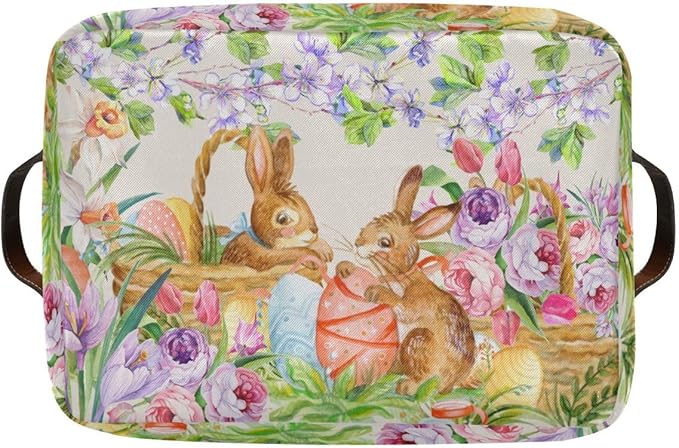 Egg Flower Rectangular Storage Basket Organizer Bin Shelf Baskets For Clothes Gifts For Home Office Dorm