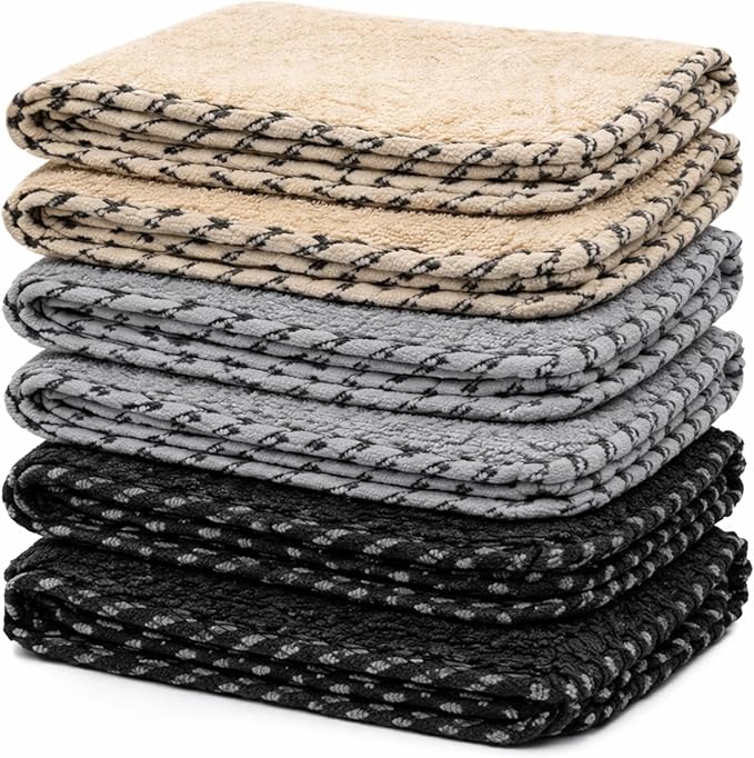 Chemical Guys Microfiber Towels for Cars Microfiber Cleaning Cloth Multi Color Drying Towels Car Detailing for Wash Interior and Glass, 14 x 12 Inch - 6 Pack