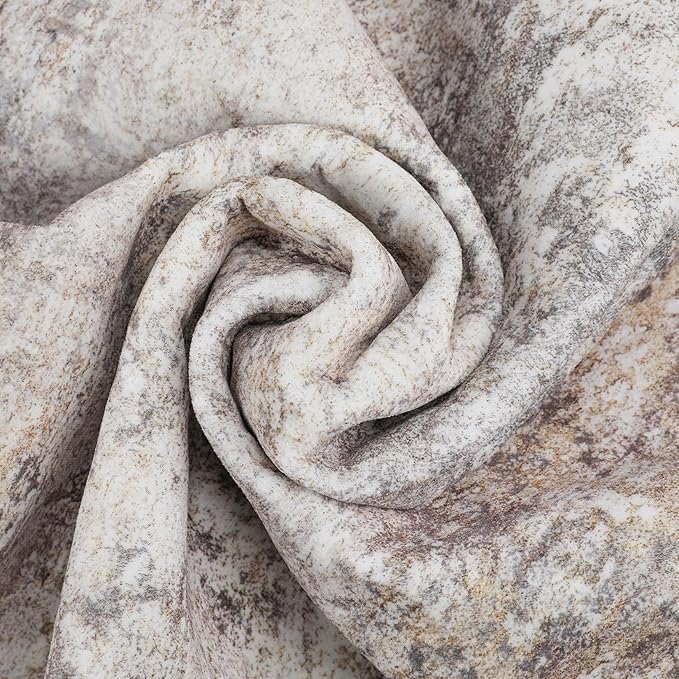 Area Rug Living Room Rugs - 10x14 Abstract Large Soft Indoor Washable Rug Neutral Modern Low Pile Carpet for Bedroom Dining Room Farmhouse Home Office - Brown