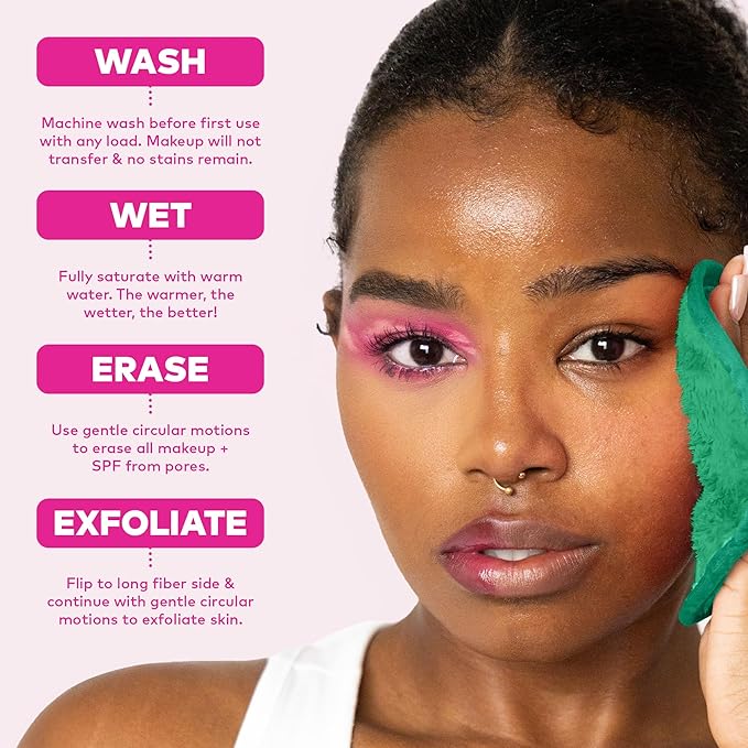 The Original MakeUp Eraser 7-Day Set, Erase All Makeup with Just Water, Including Waterproof Mascara, Eyeliner, Foundation, Lipstick, Sunscreen, and More! Pickleball, 7ct.