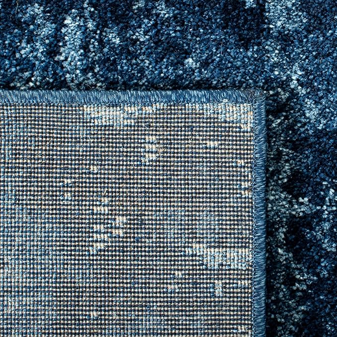 SAFAVIEH Retro Collection X-Large Area Rug - 11' x 15', Light Blue & Blue, Modern Abstract Design, Non-Shedding & Easy Care, Ideal for High Traffic Areas in Living Room, Bedroom (RET2770-6065)