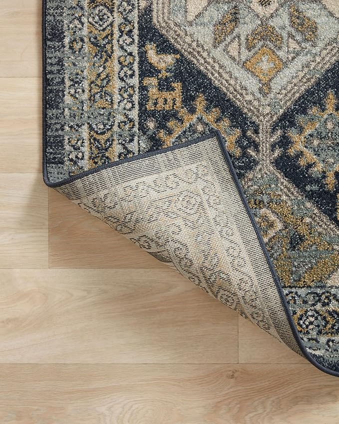Loloi Jocelyn Collection JOC-02 Navy/Blue 2'-3" x 7'-6" .38" Thick Runner Rug