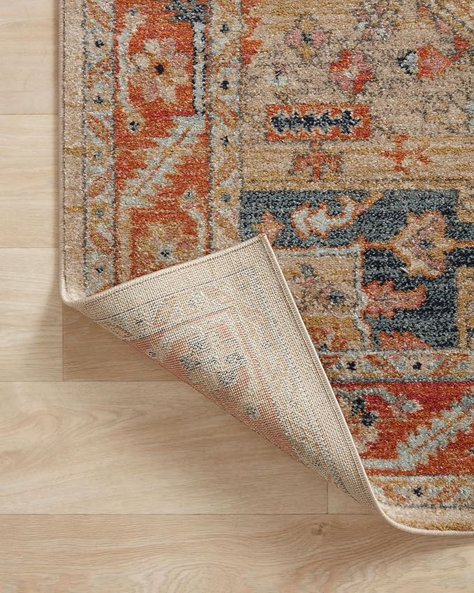 Loloi Jocelyn Collection JOC-01 Sand/Multi 7'-10" x 10' .38" Thick Area Rug