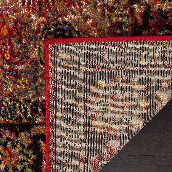SAFAVIEH Vintage Hamadan Collection X-Large Area Rug - 12' x 18', Red & Multi, Oriental Persian Design, Non-Shedding & Easy Care, Ideal for High Traffic Areas in Living Room, Bedroom (VTH219A)