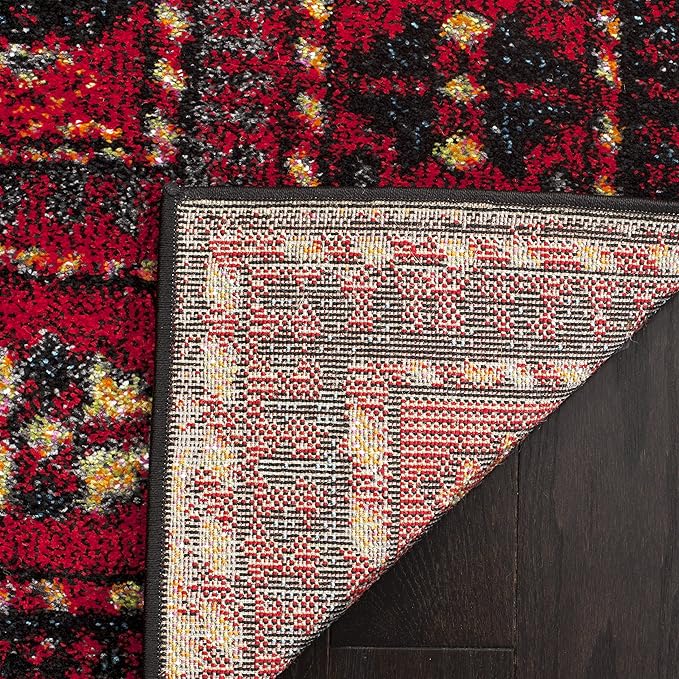 SAFAVIEH Vintage Hamadan Collection Runner Rug - 2'3" x 6', Red & Multi, Oriental Traditional Persian Design, Non-Shedding & Easy Care, Ideal for High Traffic Areas in Living Room, Bedroom (VTH213A)