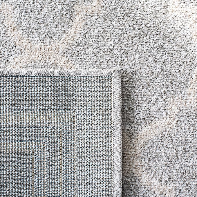 SAFAVIEH Amherst Collection Area Rug - 10' x 14', Light Grey & Beige, Moroccan Trellis Design, Non-Shedding & Easy Care, Ideal for High Traffic Areas in Living Room, Bedroom (AMT422B)