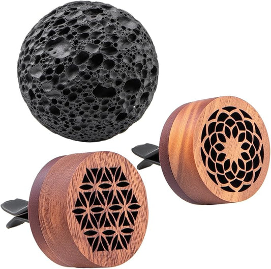 Lava rock essential oil passive diffuser set for home bedroom bathroom and office aromatherapy