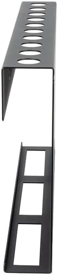 Universal Brush & Trigger Bottle Holder (2-Pack) – Wall-Mount Organizer Holds 20 Brushes & 12 Spray Bottles – Black Powder-Coated Metal Rack for Garage, Auto Detailing Shop & Car Care Storage
