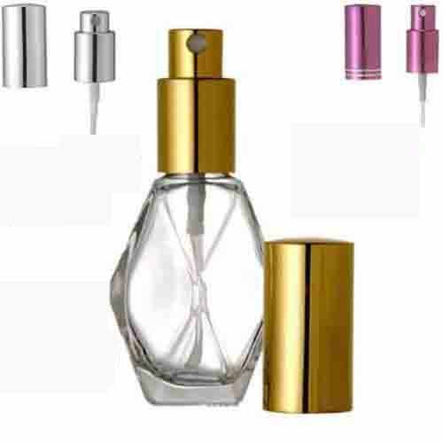 The Parfumerie Diamond 2 oz.Spray Perfume Bottle. Fine Mist Luxury Perfume Cologne Atomizer for Essential Oil Aromatherapy Perfume Cologne Refillable (2 oz. 12 Bottles, Silver)