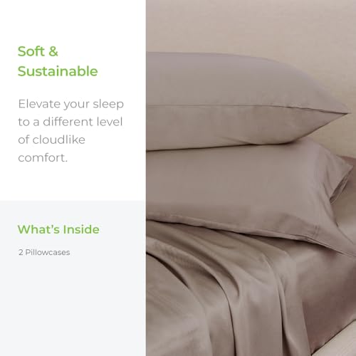 Cariloha Classic Bamboo Viscose Pillowcase Set - Beach Linen - Image 4