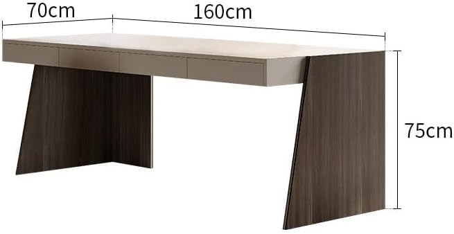 Desk Organizers Minimalist Desk, Light Luxury, Modern Living Room, Large Long Desk, Study Room, Home Solid Wood Study Desk, Computer Desk Standing Desk(160 * 70 * 75cm)