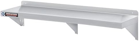 DuraSteel Stainless Steel Shelf - 60 Inch Wide x 14 Deep Commercial NSF Mounted Metal Wall Shelf Pantry Organizer Garage Storage Shelves - Rack Shelving Restaurant Kitchen Units Laundry Utility Room