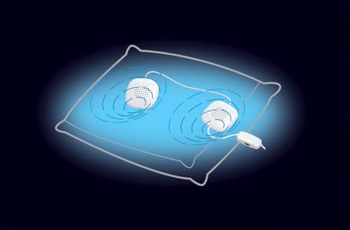 Sound Oasis Amplified Pillow Speakers - 2 Ultra-Thin Under Pillow Hi-Fi Stereo Speakers with Volume Control, Private Sleep Audio for Music, White Noise, Relaxation & Tinnitus Maski