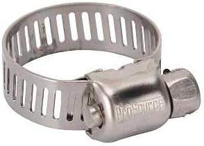 Rocky Mountain Goods Heavy Duty 1/2" Stainless Steel Micro Hose Clamp (Pack of 5) - Clamp Range is 5/16" - 7/8" - (#6) - 5/16" Band Width - Worm Drive Hose Clamp - Stainless Steel Screw