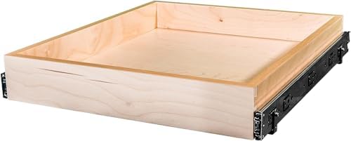 Sublime Design - Standard Size - Pull Out Kitchen Drawers | Slide Out Shelves for Kitchen Cabinets | Pull Out Home Organizer (Bottom Mounting, 17 Inch W/Drawer Slides (16” Drawer Box))