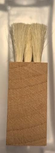 Wooden 3 Three Row Goat Hair Anti Static Record Cleaning Brush Cleaner