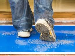 Cleanroom Adhesive/Sticky/Tacky Mat 18" x15" Blue (10 Pads of 30 Sheets) 10 Pads, 300 Sheets per Box. Each pad 30 Sheets